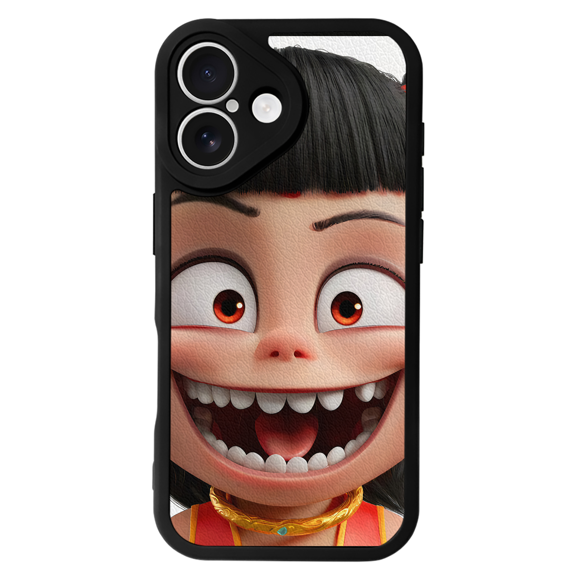 （画像用） Ne Zha 2 ナタ 魔童の大暴れ 【iPhone 16シリーズ対応】シリコンスマホケース（レザー調） 材質：シリコン